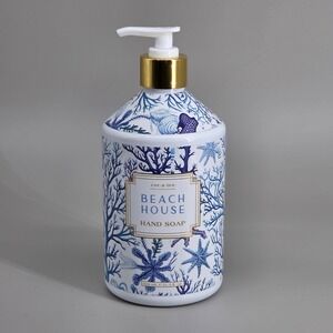 Cora Lee Beach House Hand Soap Unisex 21.5oz Blue White Coral Nautical Coastal